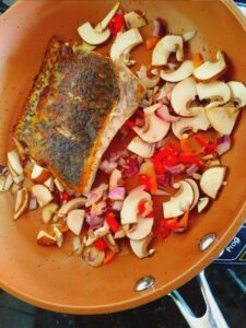 Pan-Seared Fish & Sauteed Veg